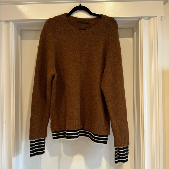 Haider Ackerman alpaca blend sweater with layered detail - Picture 9 of 11